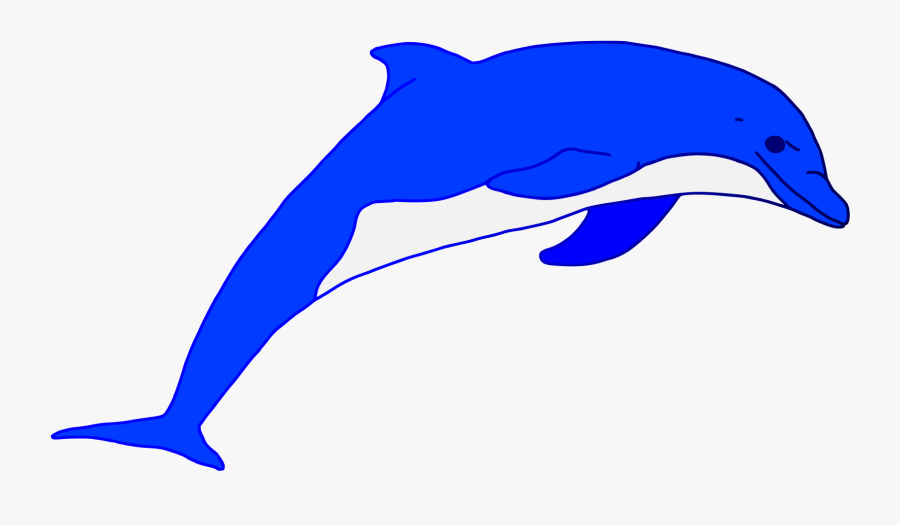 Blue Jumping Vector Art - Clipart Blue Dolphin, Transparent Clipart