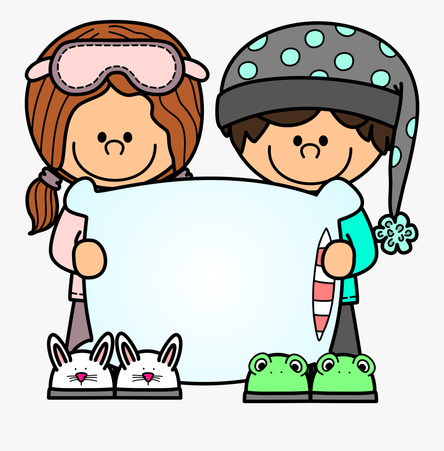Classroom Clipart Label - Niños De Jardín Blanco Y Negro, Transparent Clipart