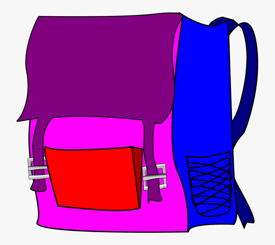School Bag Clip Art, Transparent Clipart