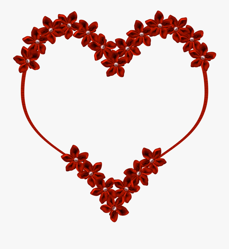 Valentine`s Day Clipart Transparent Background - Wedding Floral Heart Png, Transparent Clipart