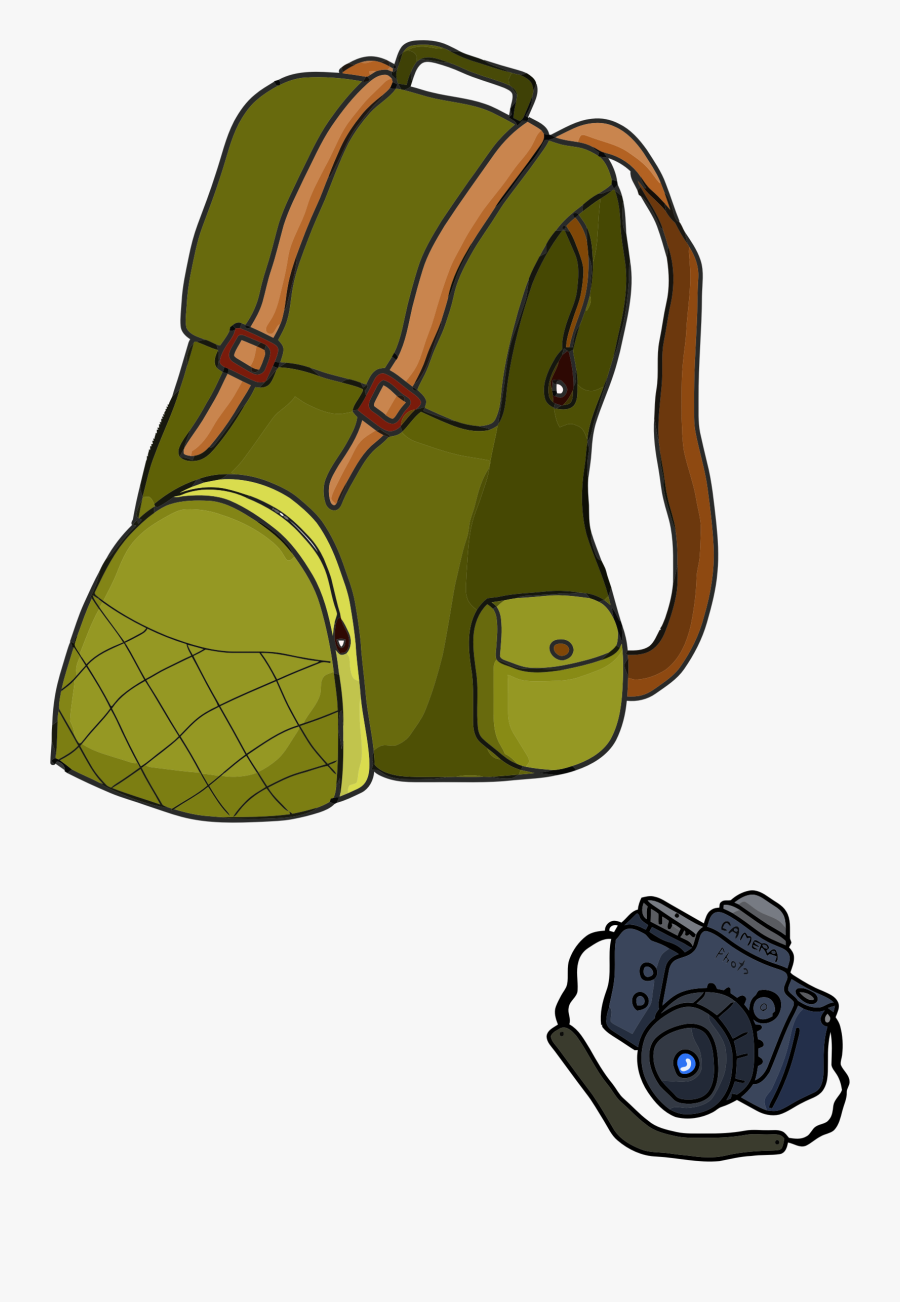 Backpacking Hiking Clip Art - Backpack Camping Vector Png, Transparent Clipart