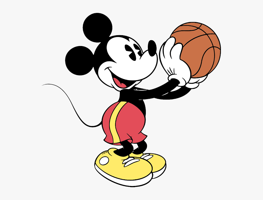 Mickey Playing Basketball Png, Transparent Clipart