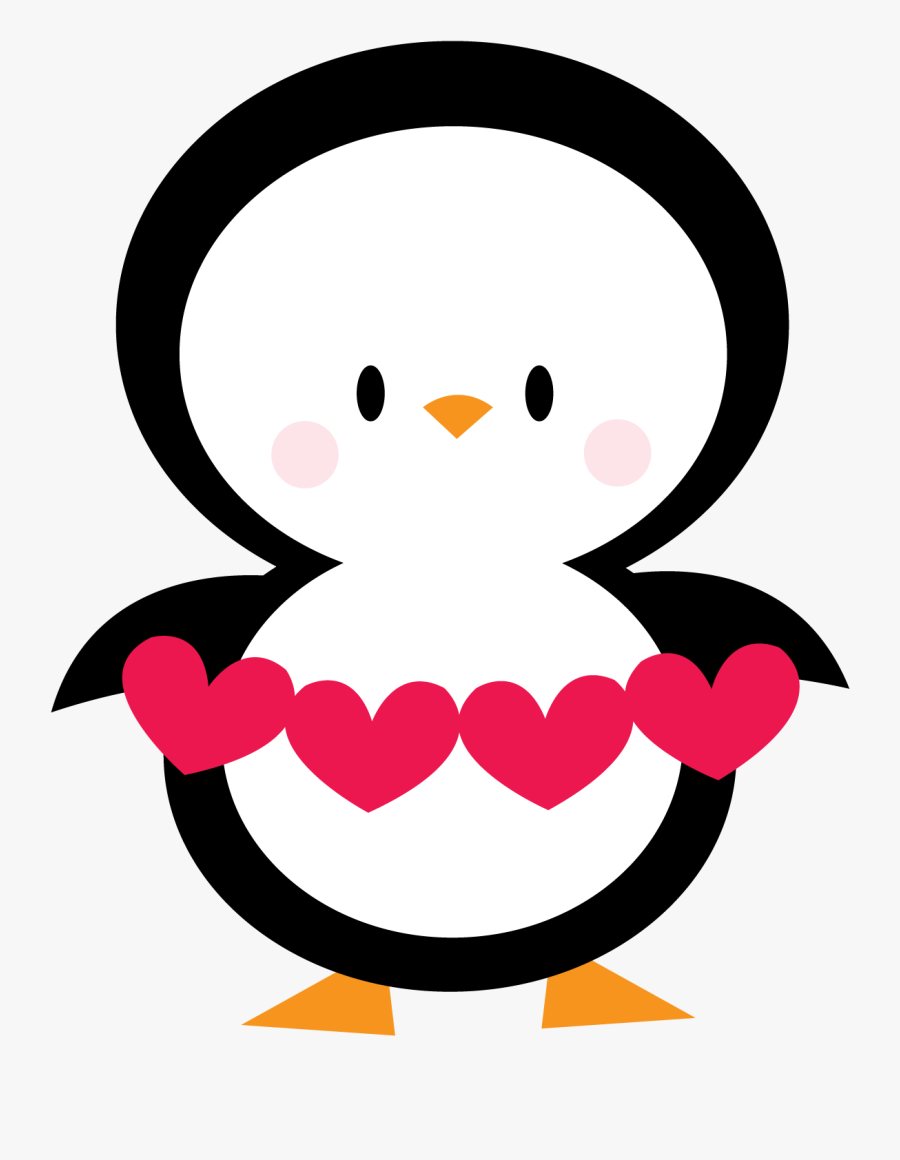 Penguin Valentines Day Clip Art, Transparent Clipart