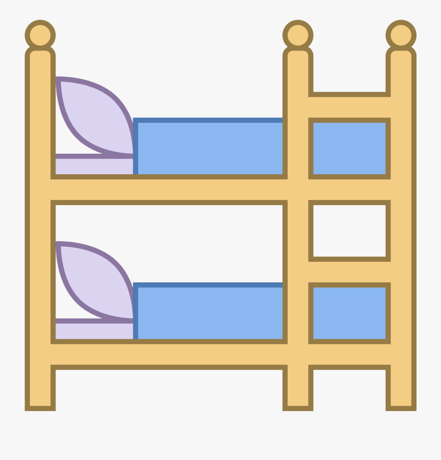 Bunk Icon Free Download Png And Vector - Bunk Bed Clipart, Transparent Clipart