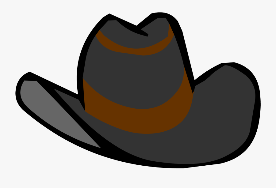 Black Cowboy Hat Club Penguin Wiki The Free Editable - Cowboy Hat Clipart Png, Transparent Clipart
