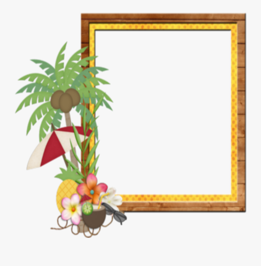Mq Palm Beach Frame Frames Border Borders Clipart , - Beach Picture Frames Transparent, Transparent Clipart