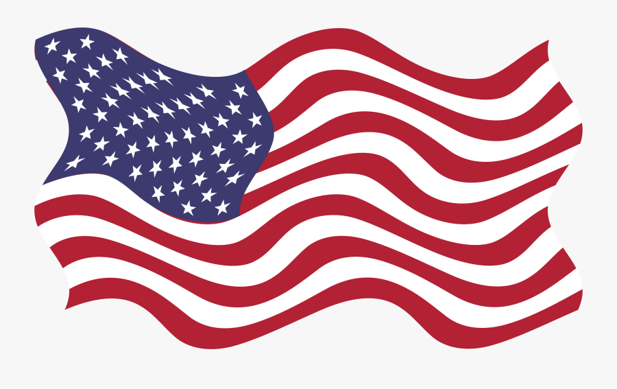 Wind Clipart Breezy - Usa Flag Png, Transparent Clipart