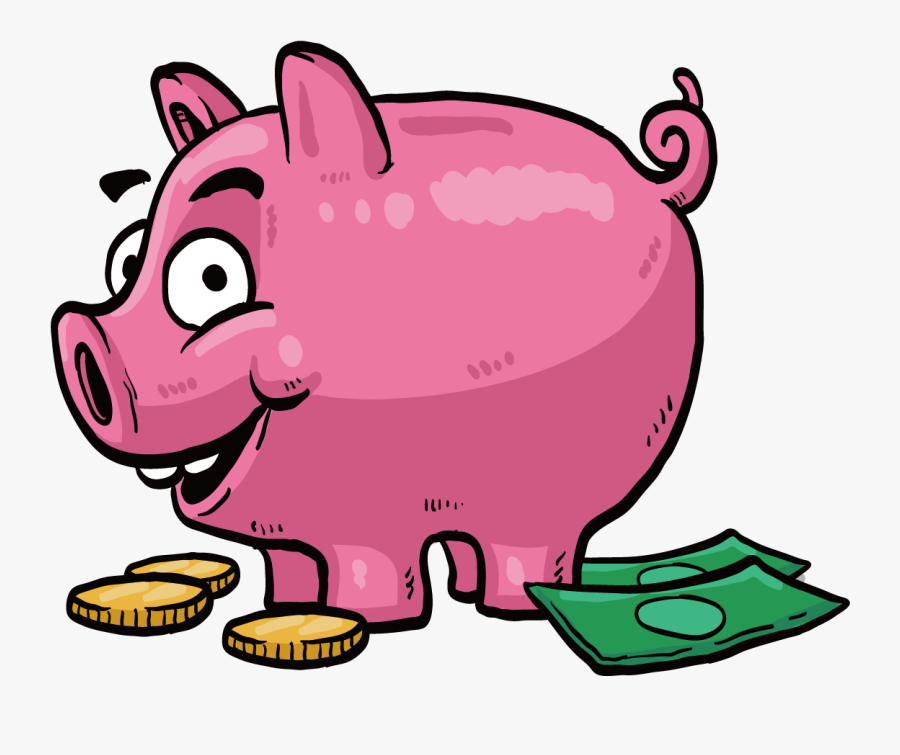 Bank Clip Money - Cartoon Images Of Saving Money, Transparent Clipart