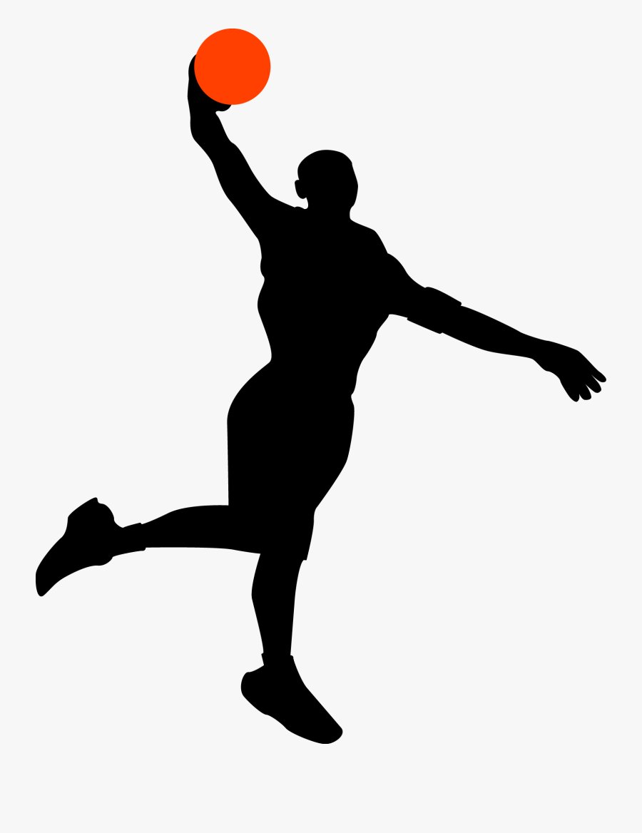 Basketball Silhouette Vector At Getdrawings - Playing Basketball Icon Png, Transparent Clipart