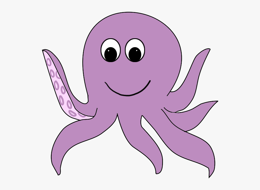Funny Cartoon Octopus - Clipart Transparent Background Octopus, Transparent Clipart