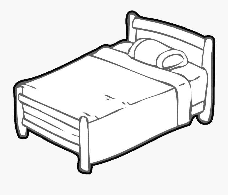 Bed Clip Art Free Clipart Images Transparent Png - Bed Picture For Colouring, Transparent Clipart