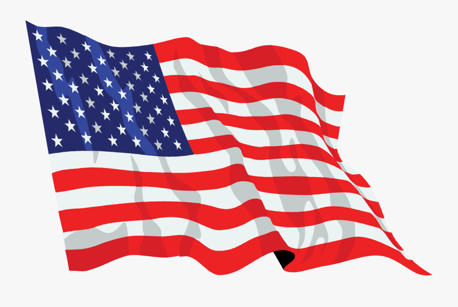 United States Flag Waving Icon - United States Flag Transparent Background, Transparent Clipart