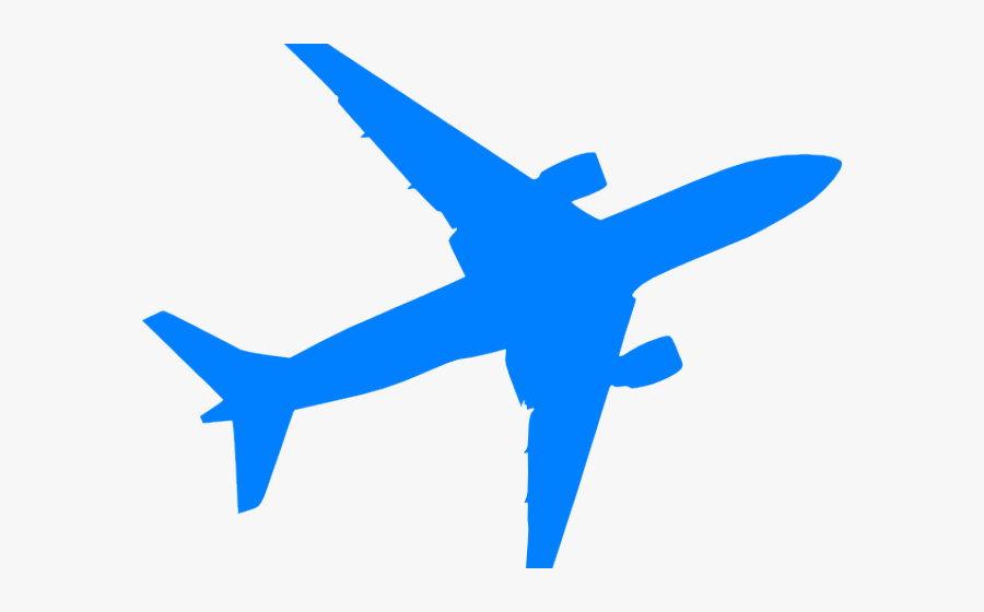 Plane Clipart Airliner - Black And White Airplane, Transparent Clipart
