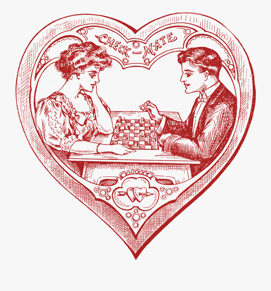 Happy Valentines Day Clipart Victorian - Valentine's Day, Transparent Clipart