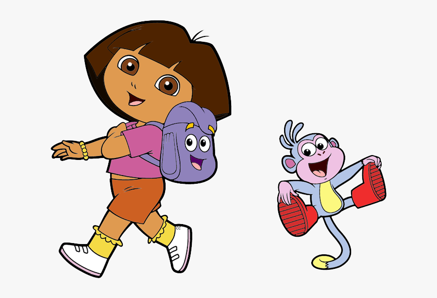Dora The Explorer And Backpack, Transparent Clipart