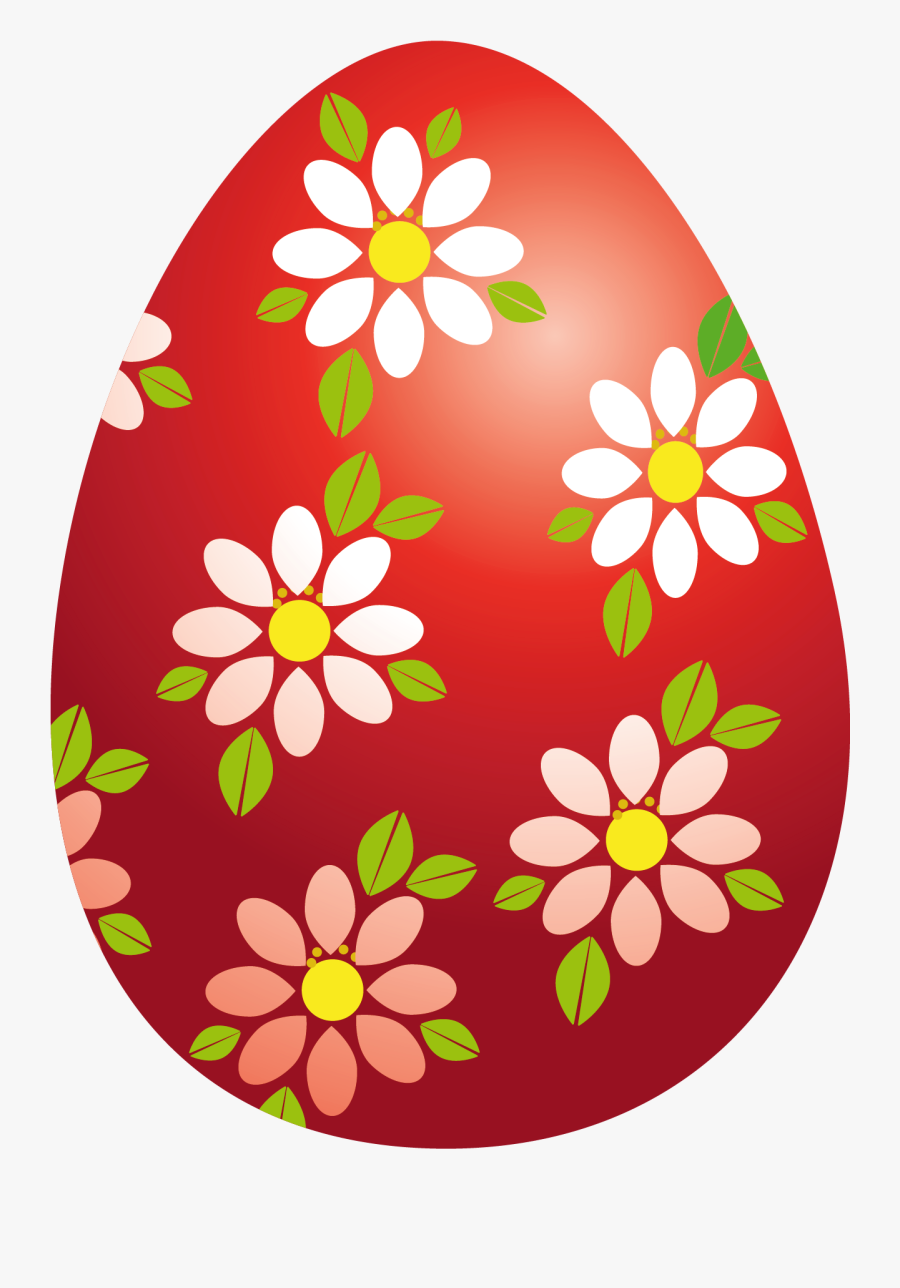 Single Cartoon Easter Eggs, Transparent Clipart