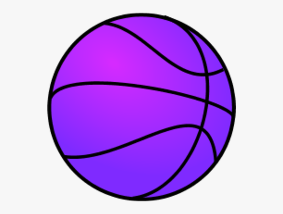 Purple Clipart Basketball - Basketball Clip Art, Transparent Clipart