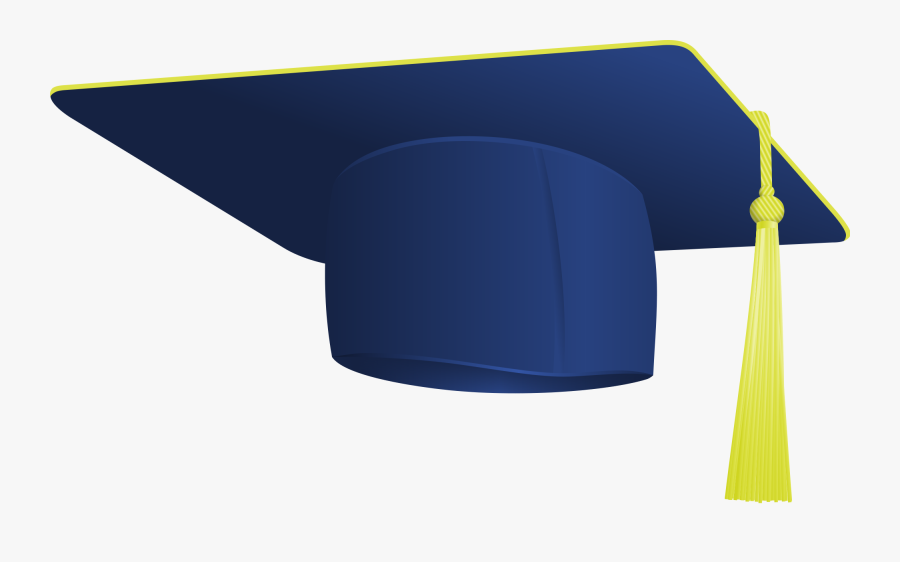 Graduation Cap Blue Vector, Transparent Clipart