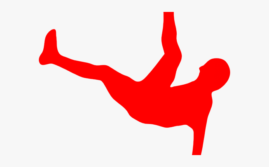 Money Clipart Fall - Bicycle Kick Soccer Drawing, Transparent Clipart