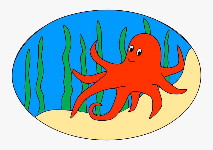 Octopus Clipart Free Images 4 - Octopus In Ocean Clipart, Transparent Clipart