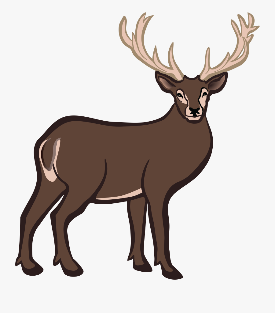 Free Clipart Of A Buck Deer - Big Deer Clipart, Transparent Clipart