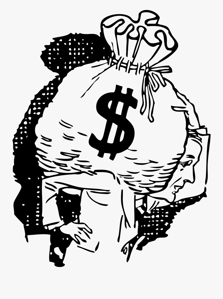 Money Black And White Stack Of Money Clipart Black - Money Can T Buy Happiness Drawing, Transparent Clipart