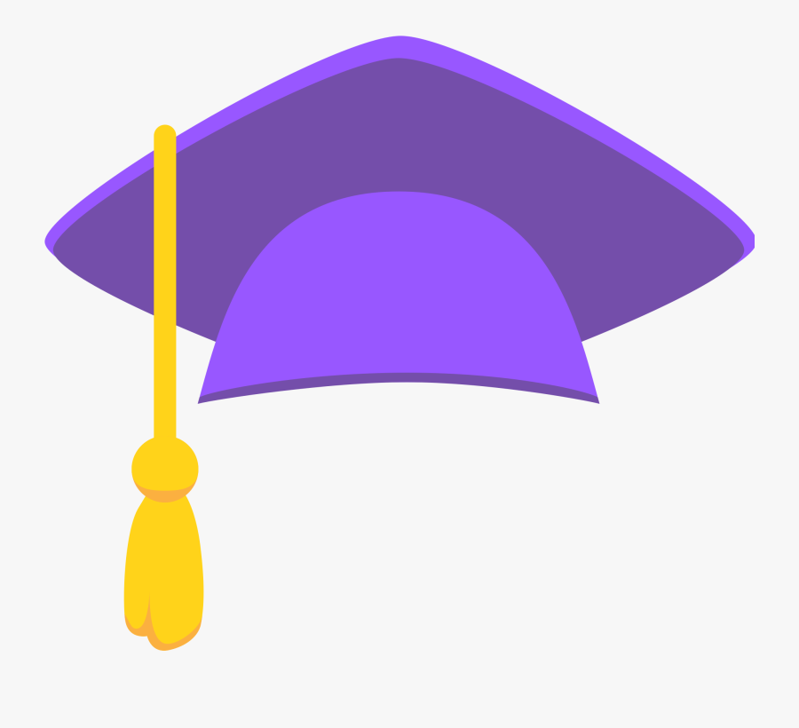 Graduation Clipart Sticker - Purple Graduation Cap Clipart, Transparent Clipart