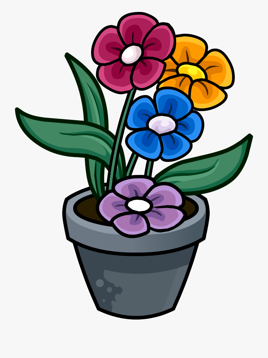 Watering Clipart May Flower - Flower Pot For Drawing , Free Transparent ...