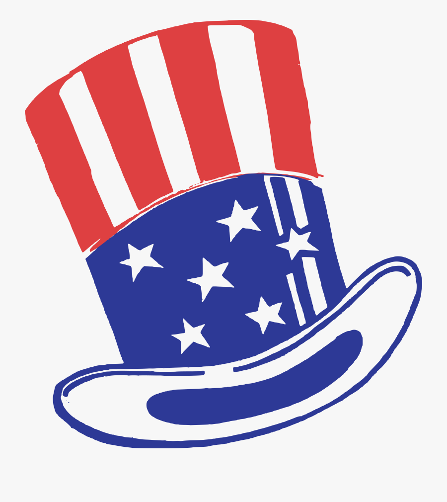 Free Clipart Of An American Top Hat - Uncle Sam Hat Transparent, Transparent Clipart
