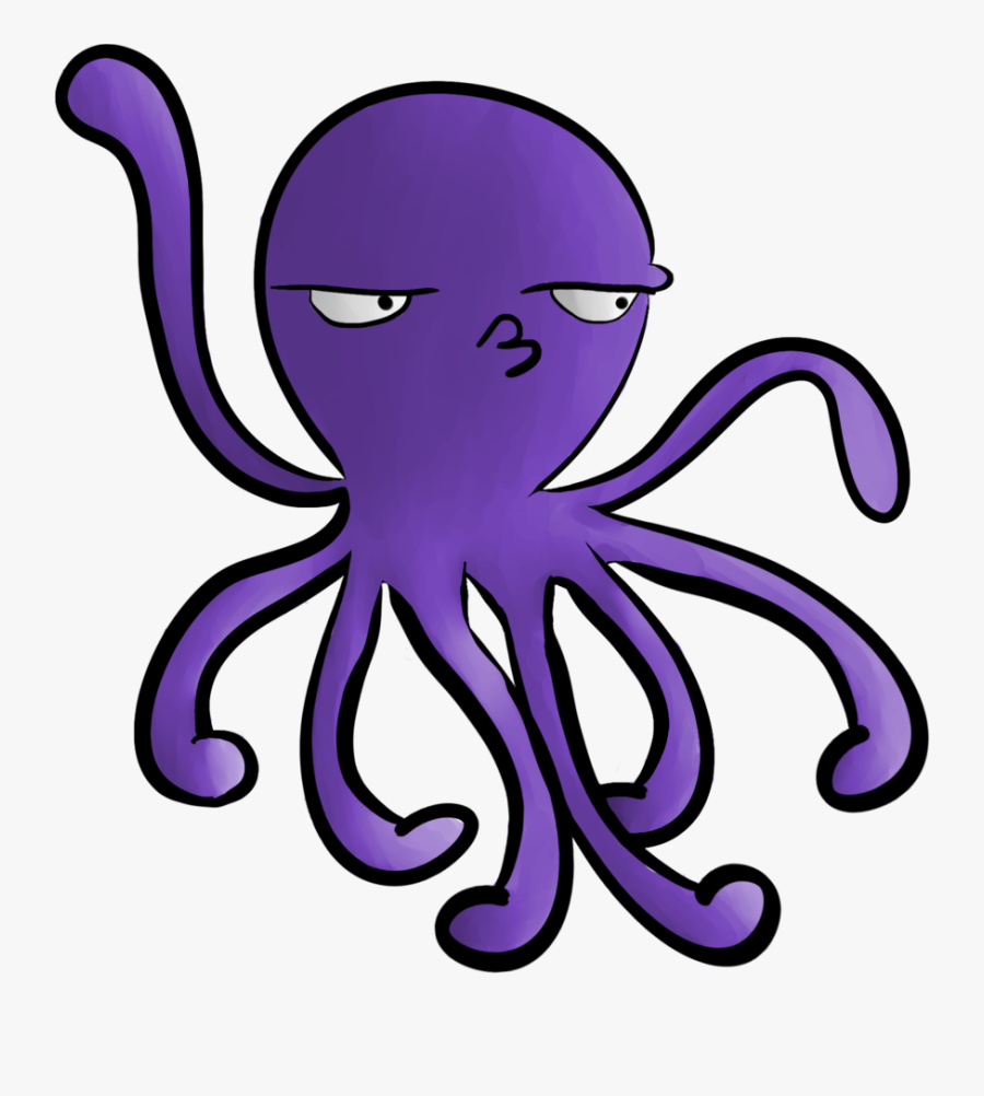 Octopus - Octopus Cartoon Without Background, Transparent Clipart