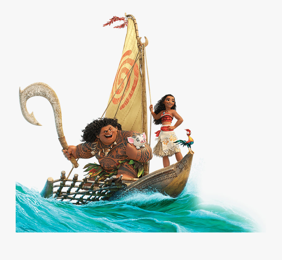 Transparent Png Image Free - Moana And Maui On Boat , Free Transparent