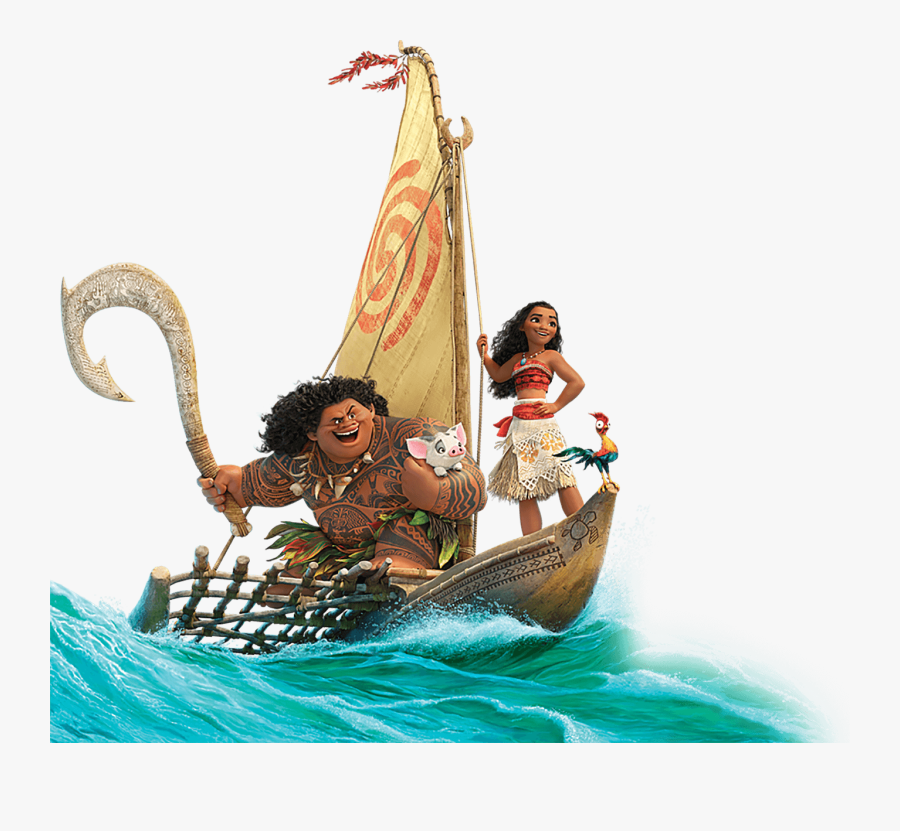 Transparent Png Image Free - Moana And Maui On Boat, Transparent Clipart