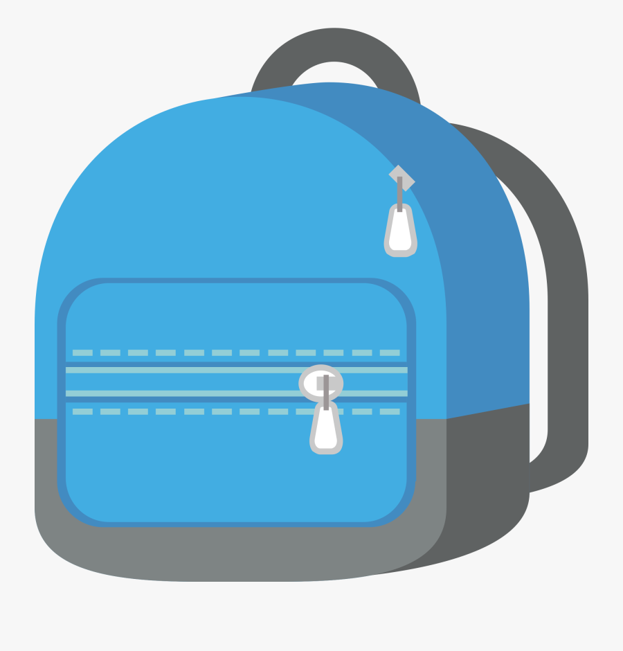 Transparent Backpack Clipart - School Bag Emoji Png, Transparent Clipart