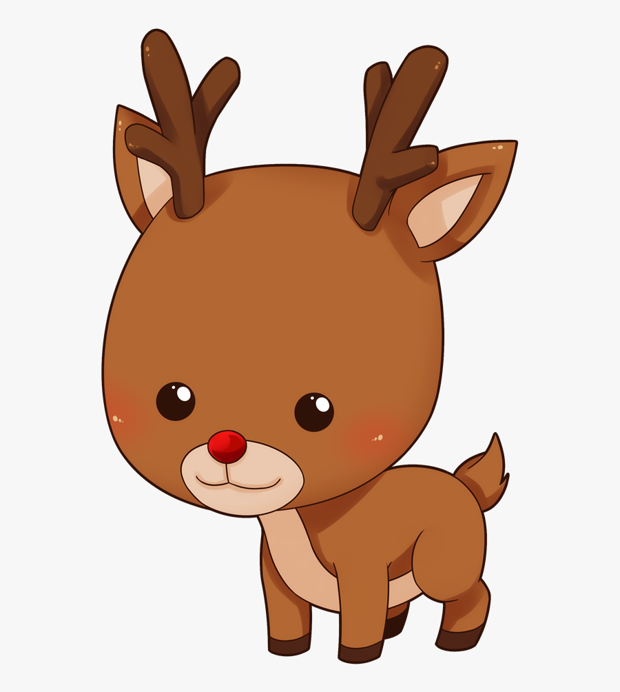 Baby Deer Cartoon Clipart Reindeer Clipart Collection - Clipart Cute Reindeer, Transparent Clipart