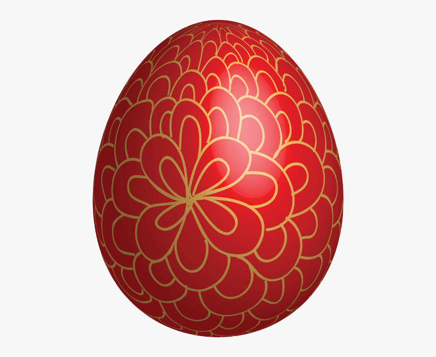 Red Clipart Easter Egg - Red Easter Eggs Clipart, Transparent Clipart