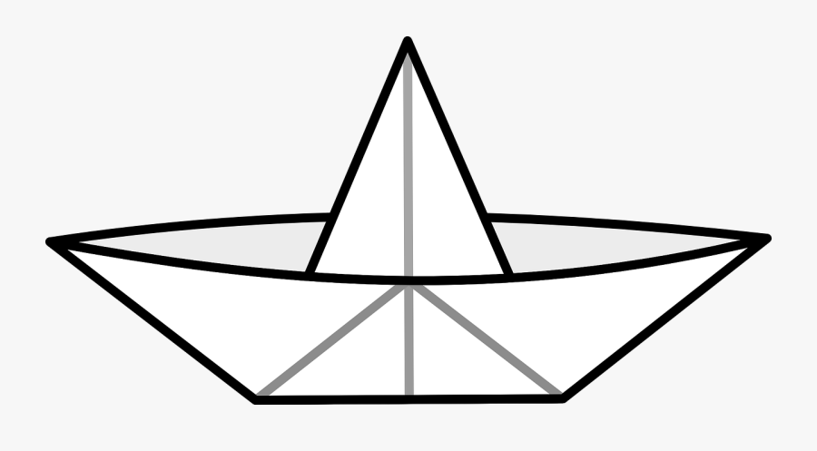 Row Boat Clipart Paper Boat Paper Boat Clip- - Paper Boat Coloring Page, Transparent Clipart