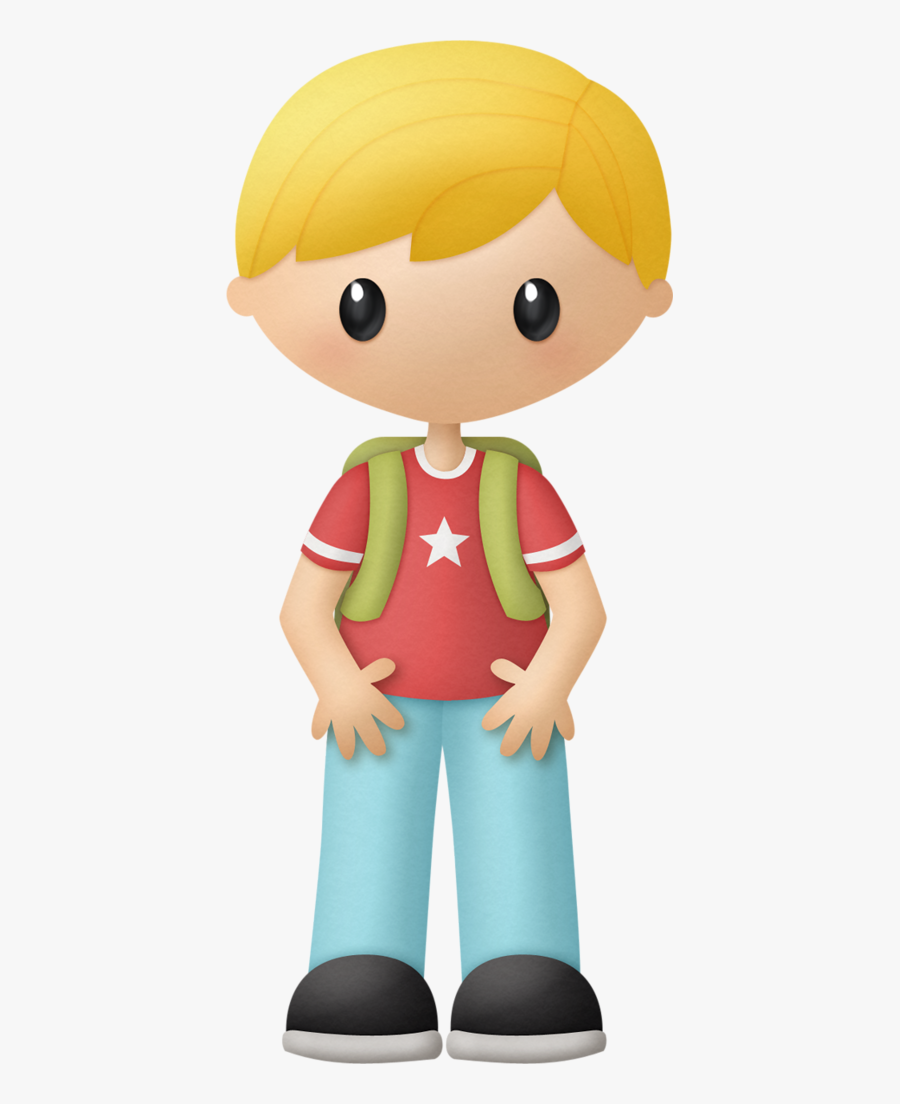 Boy With Backpack Clipart, Transparent Clipart