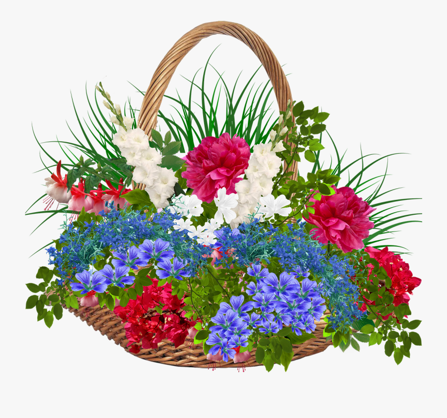 Download May Day Wishes 2018 Clipart Clip Art Flower - Flower Basket Clip Art, Transparent Clipart