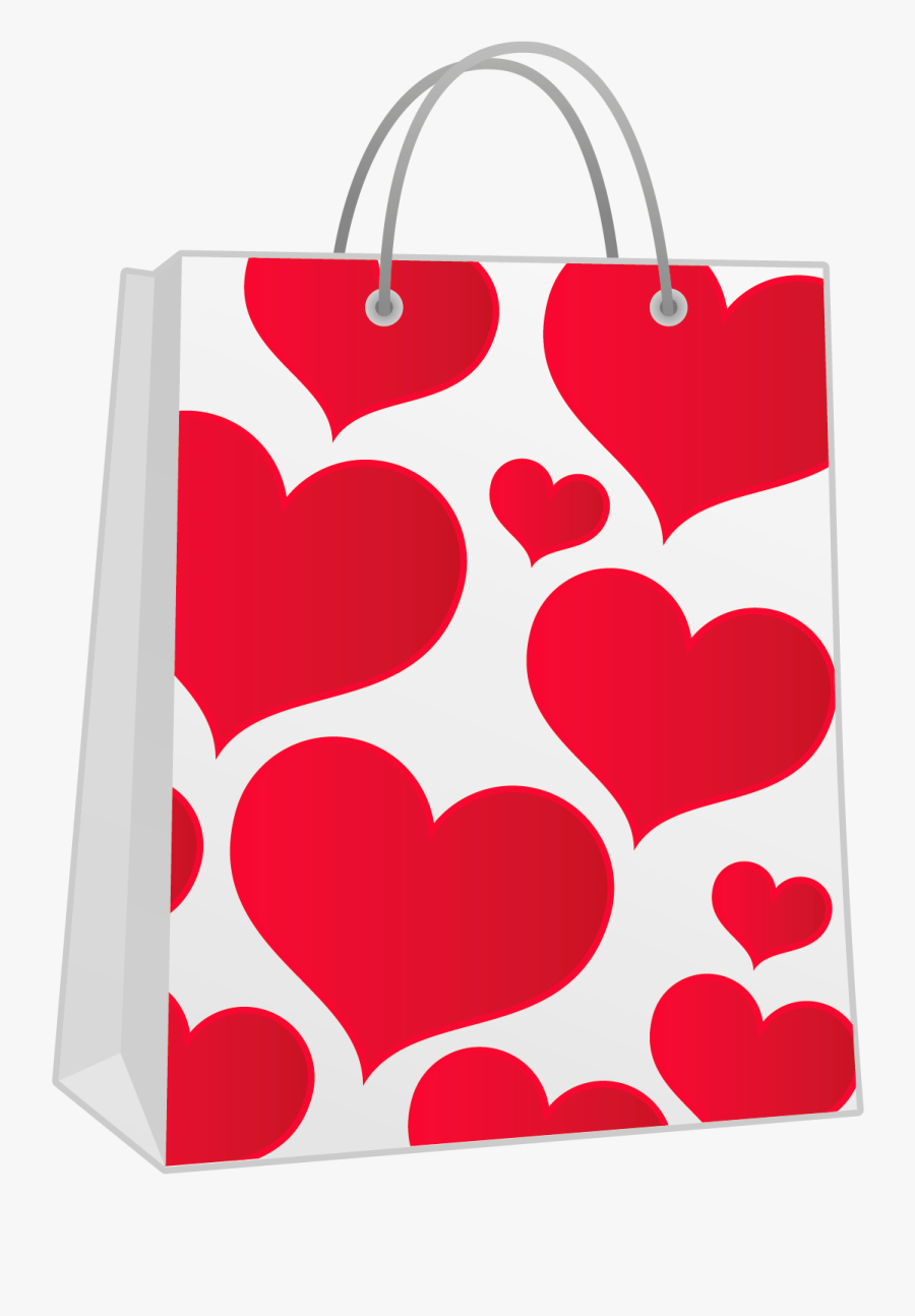 Gifts Clipart Valentines Day - Valentine Gift Bag Clipart, Transparent Clipart