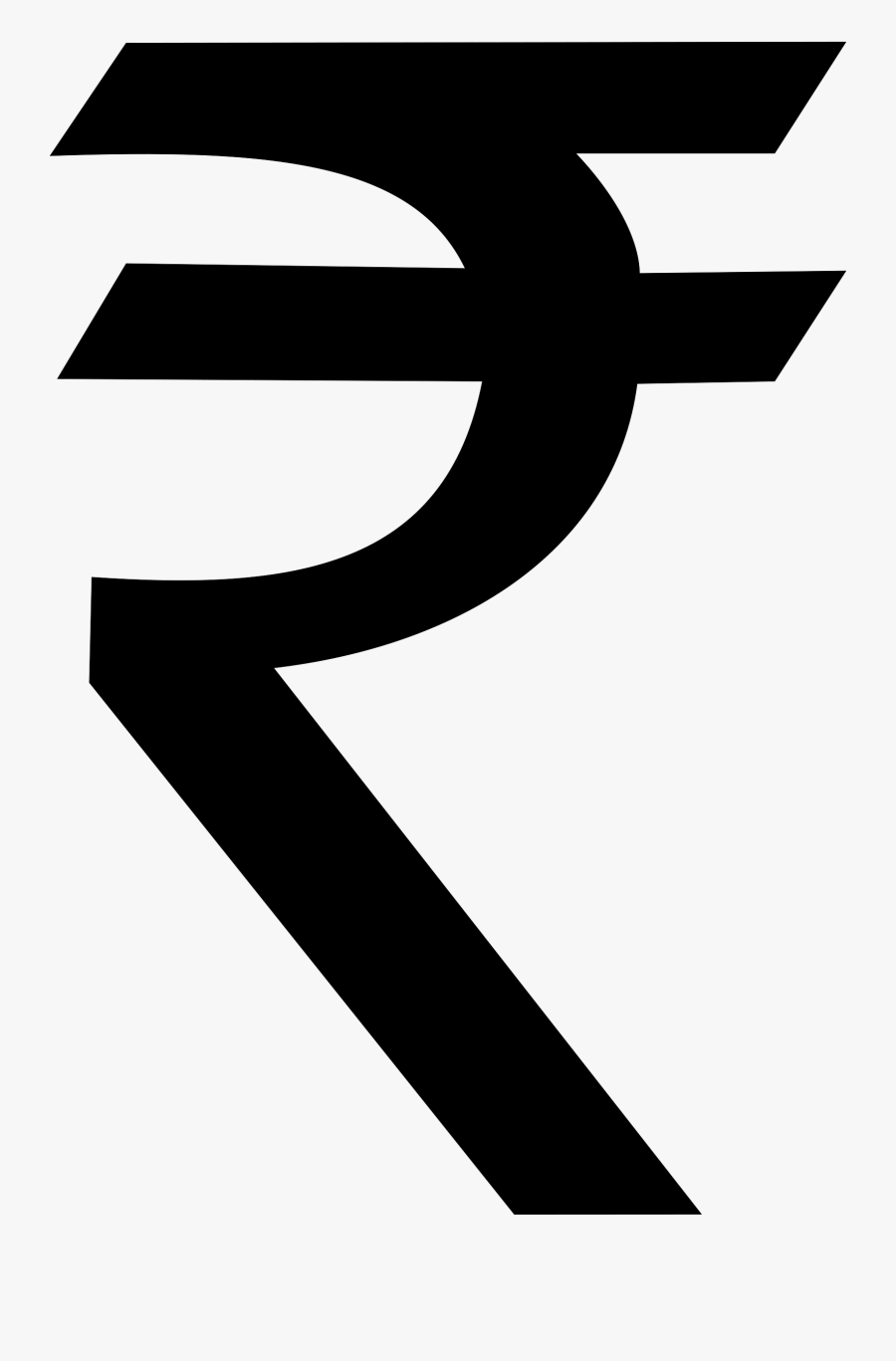 Money Black And White Indian Money Clipart Black And - Rupee Symbol Png, Transparent Clipart