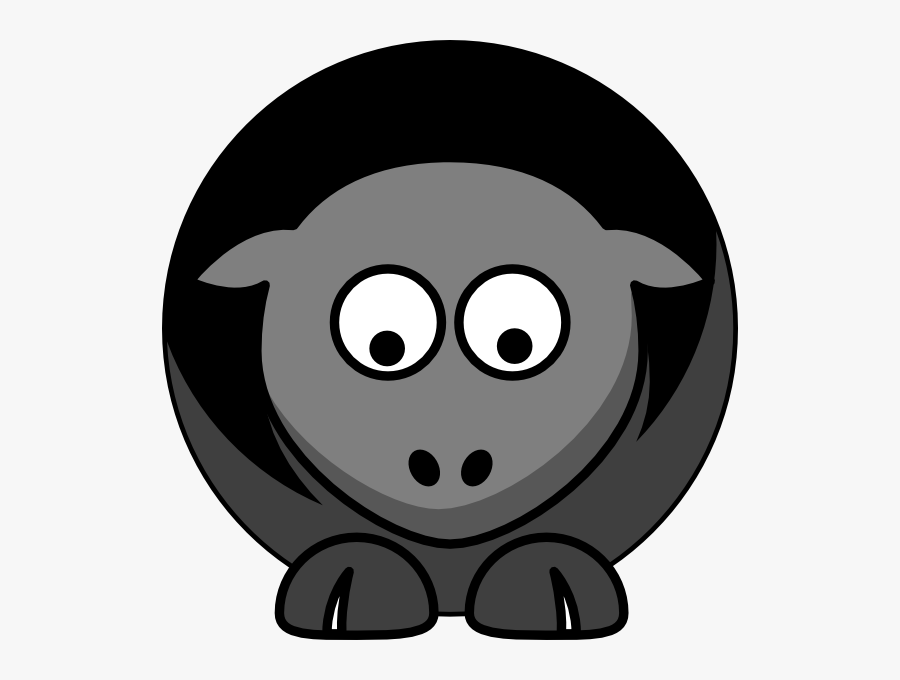 Sheep Black Grey Sad Clip Art At Clker - College Football, Transparent Clipart
