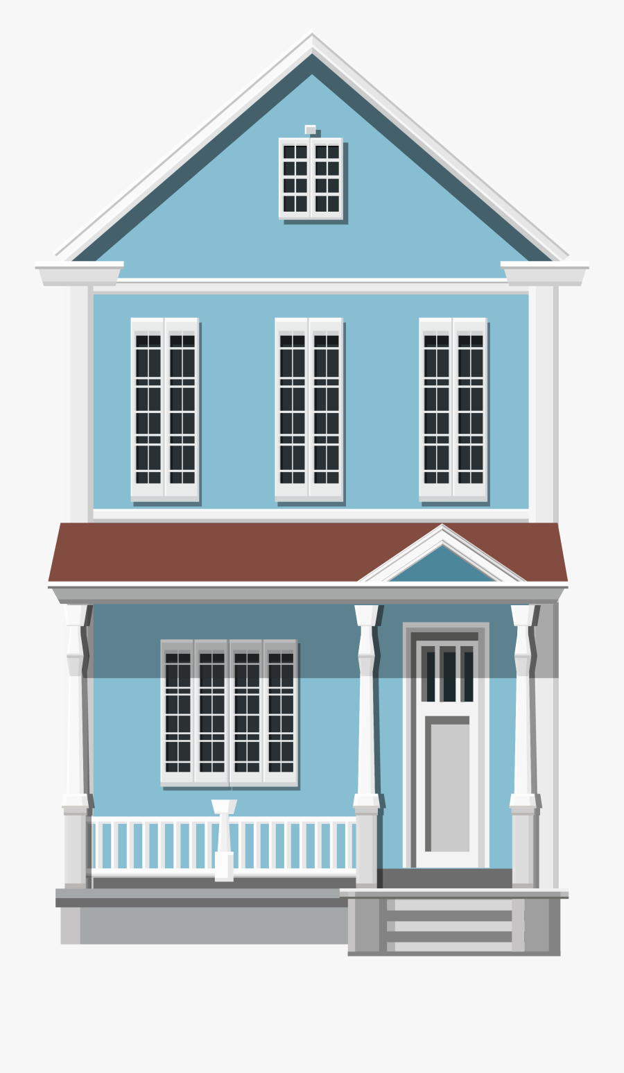 Blue Art Best Web - Blue House Clip Art, Transparent Clipart