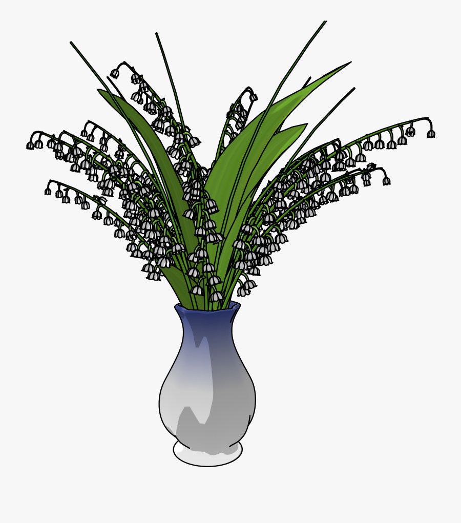May Lily In Vase Png Clipart - May Flower Vase Clipart, Transparent Clipart
