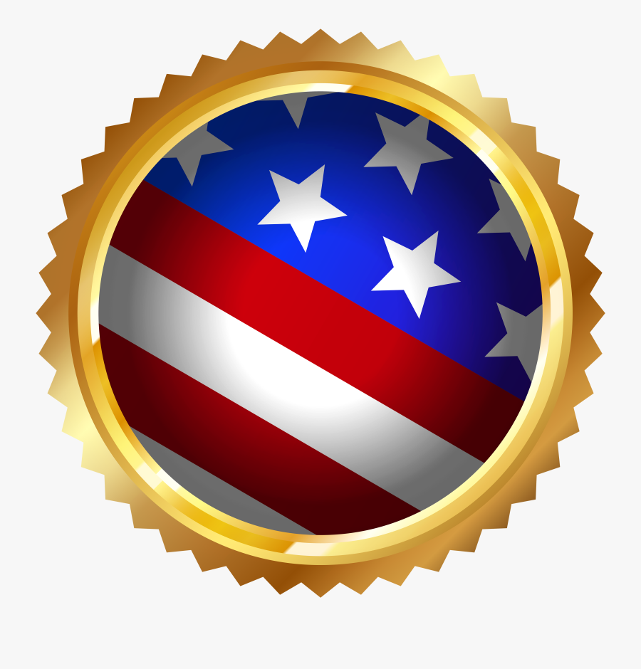 July Clipart American Flag - Vector Graphics, Transparent Clipart