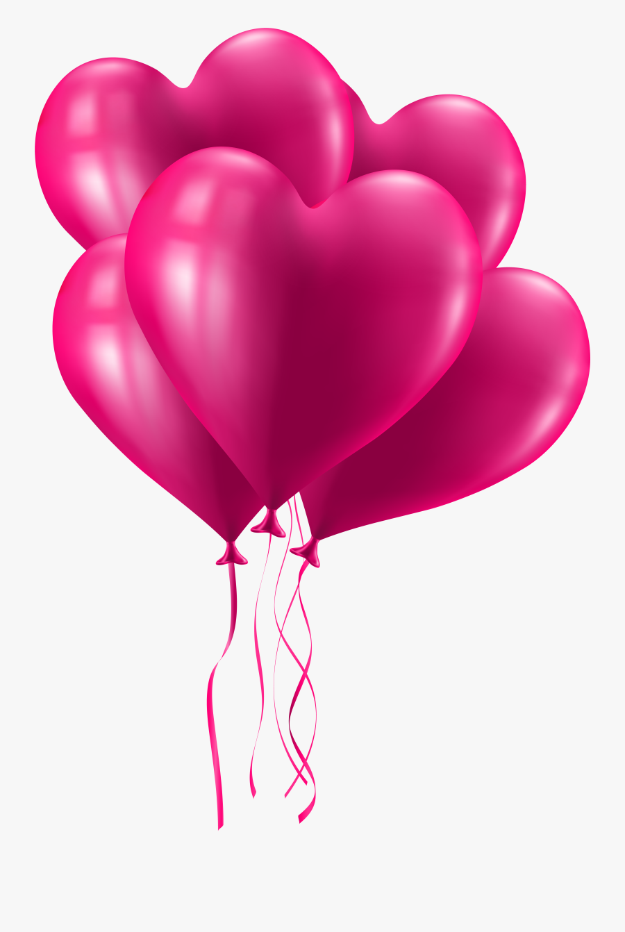 Clip Download Valentines Day Clipart Images - Pink Balloons Transparent Background, Transparent Clipart