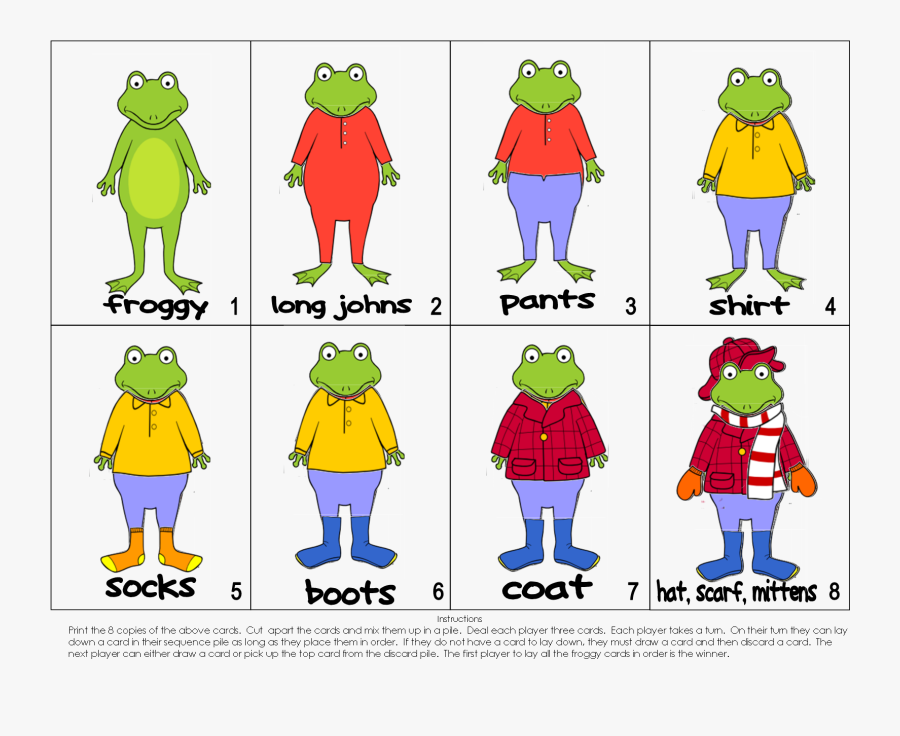 Froggy Gets Dressed Clipart - Froggy Gets Dressed, Transparent Clipart