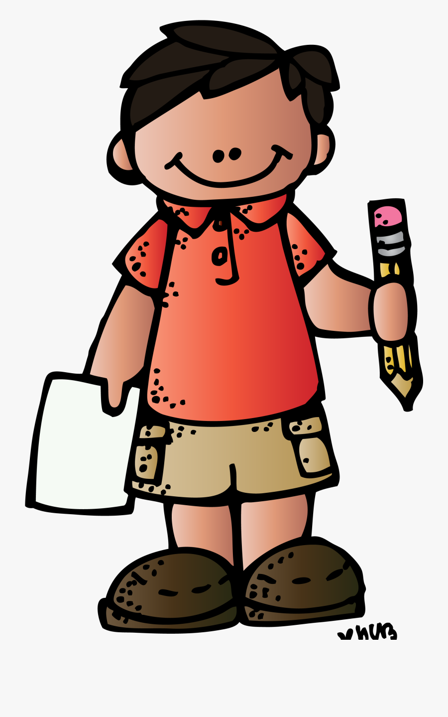 Transparent Doing Homework Clipart - Student Melonheadz Clipart, Transparent Clipart
