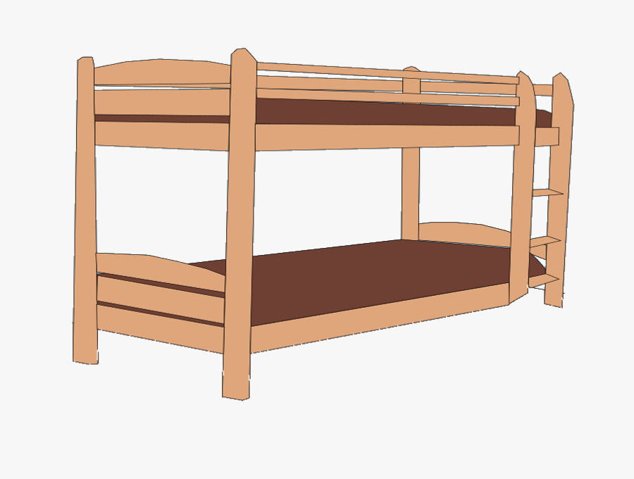 Esl Kids Bedroom Vocabulary - Clip Art Bunk Bed, Transparent Clipart