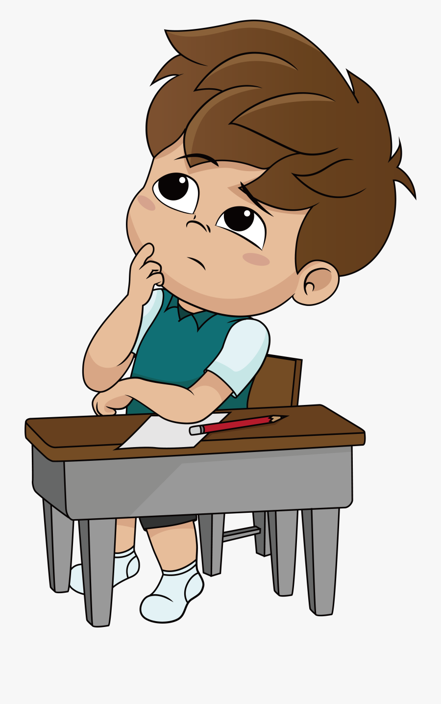 Royalty - Boy Thinking Clipart, Transparent Clipart