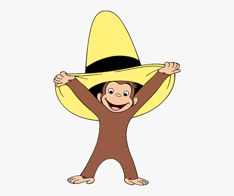 Pin By Cathy Grant - Yellow Hat Curious George Cartoon, Transparent Clipart